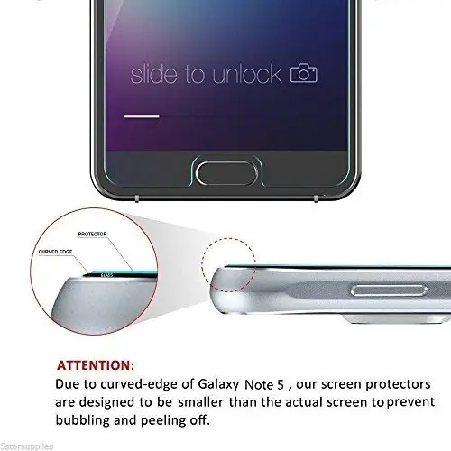 Protector De Pantalla 9h Para Samsung Galaxy Note 5 - Imagen 7