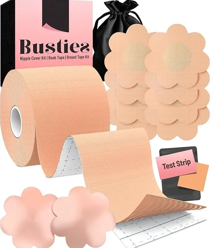 Kit 12 Piezas De Cinta Adhesiva Para Senos Pezon Ajustable - Busties