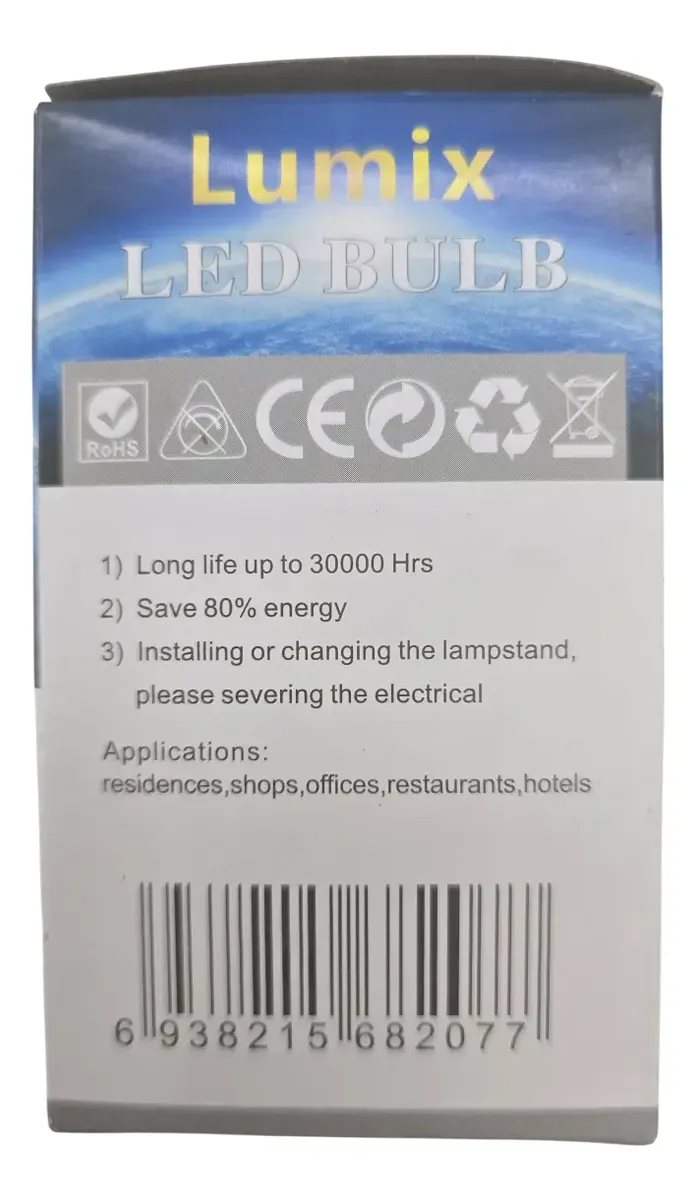Bombillo LED Lumix De 7w 110v Base E27 Ahorro De Energía - Lumix - Imagen 2