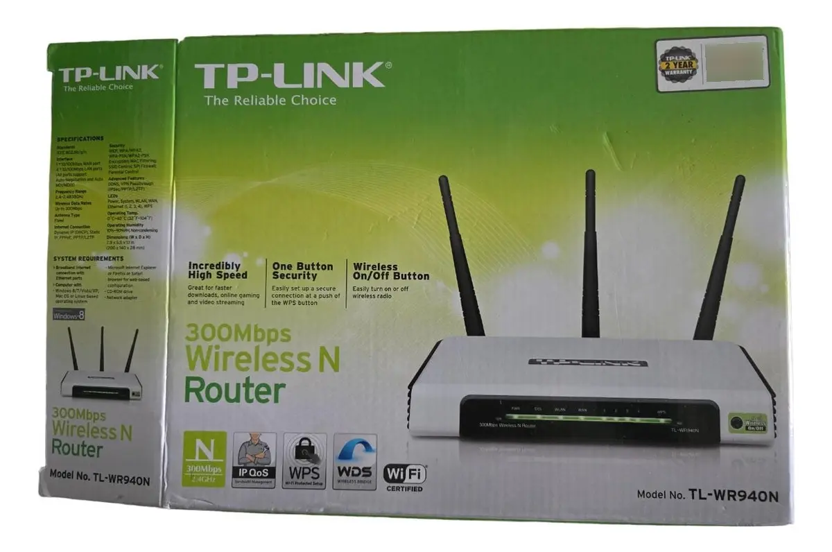 Router Tp-link Wr940n Version 2.1 300mbps Wireless N Wps (Usado) - Imagen 2