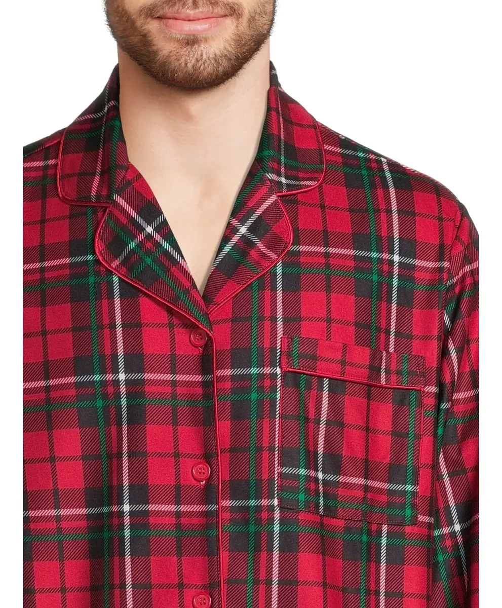 Conjunto De Pijama Navideña Para Hombre Marca George, Xl - Imagen 3