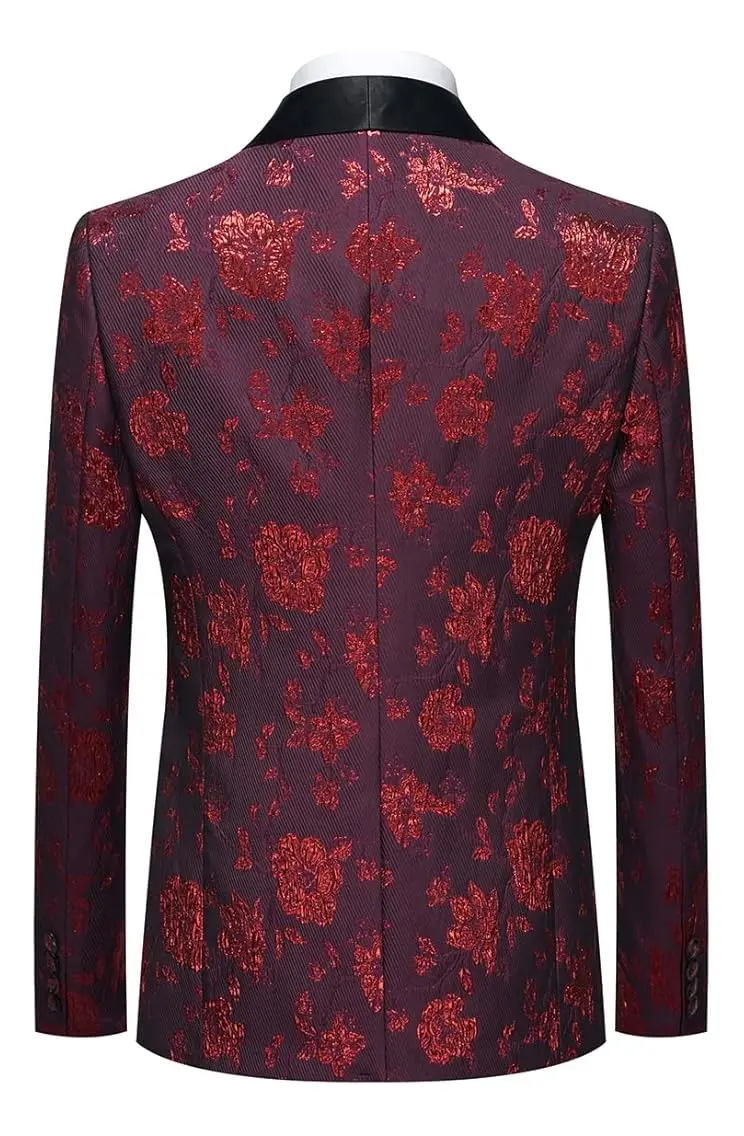 Conjunto Traje Para Hombre Entallado Estampado Floral (2pcs) - Rogers & Morris - Imagen 4