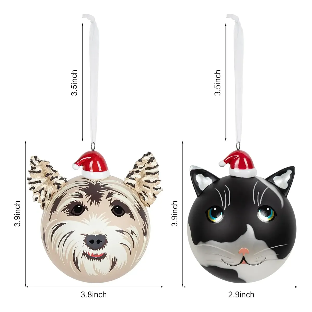 Adornos Navideños De Perro Perritos Para Árboles De Navidad - Imagen 4