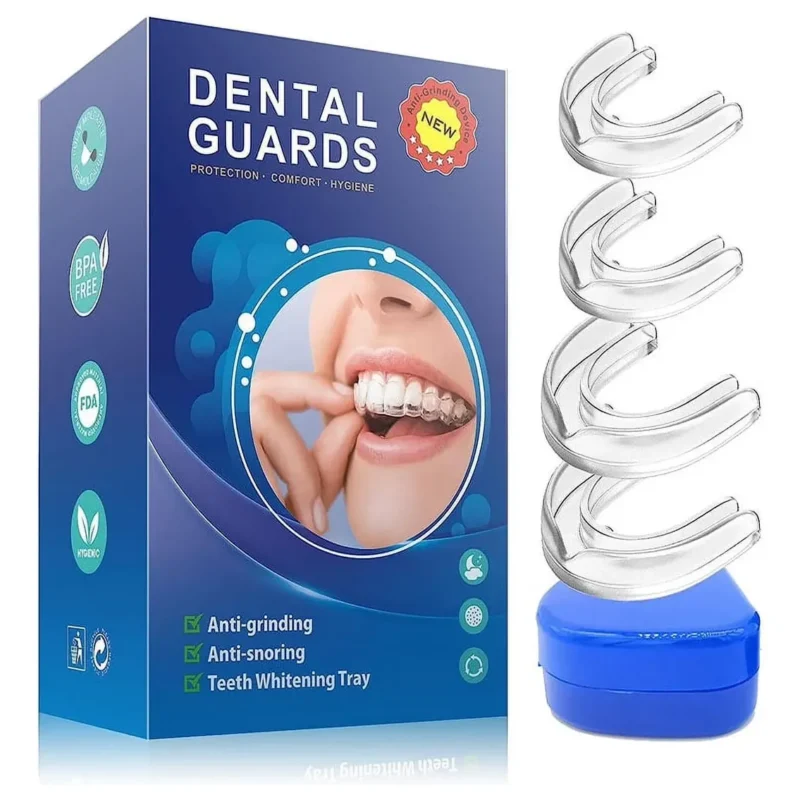 Protector Bucal Para Bruxismo Férula Dental Nocturna 4 Unidades