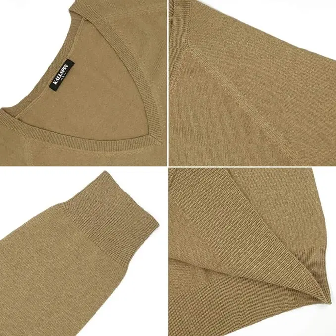 Suéter De Mujer 100% De Algodón Cuello V Manga Larga - Kallspin - Imagen 4