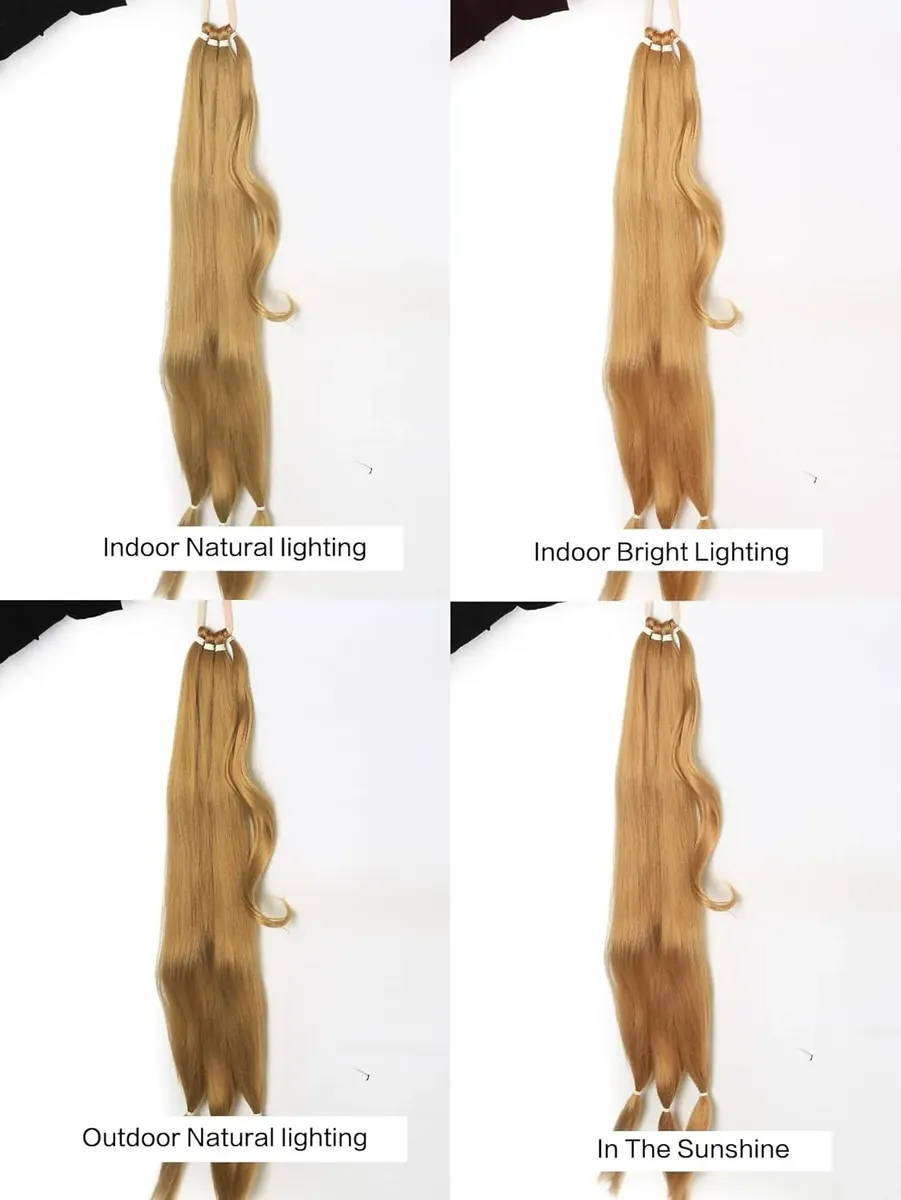 Extensión De Cabello Trenzado 3 En 1 Coleta Larga 76cm - Imagen 5