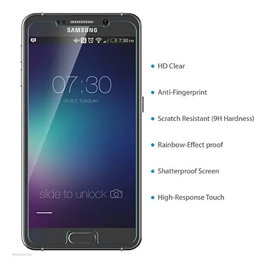 Protector De Pantalla 9h Para Samsung Galaxy Note 5 - Imagen 5