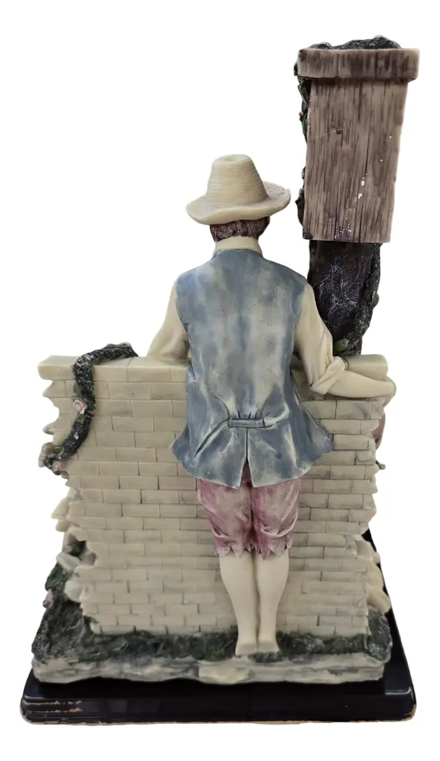 Figura De Cerámica Italiana Monti Piero Alabastro 40x20x26 - Imagen 3