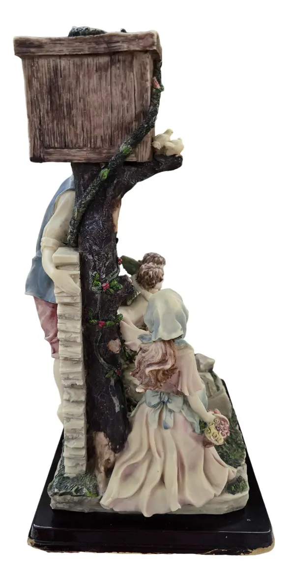 Figura De Cerámica Italiana Monti Piero Alabastro 40x20x26 - Imagen 2