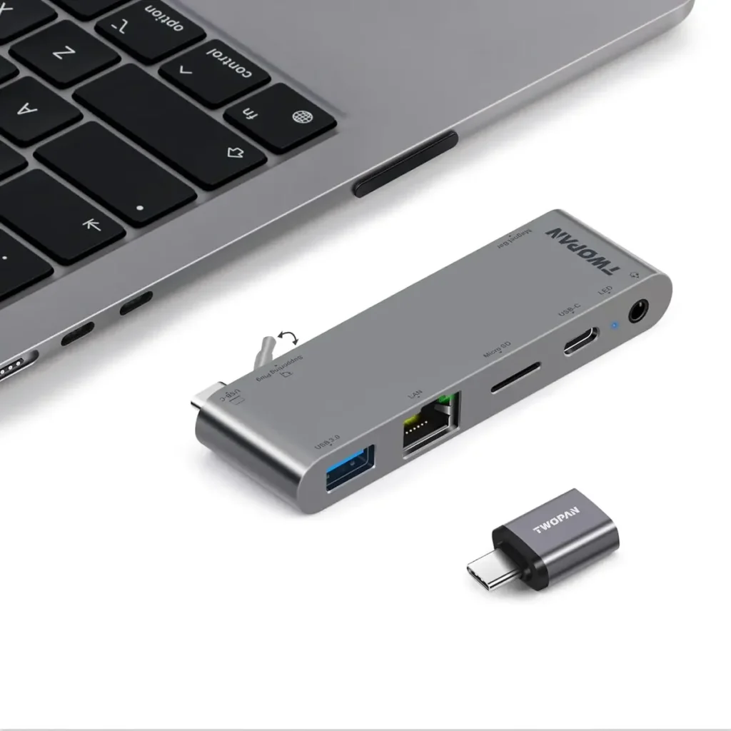 Adaptador Hub Usb C 5 En 1 Para Macbook Pro M3 M2 M1