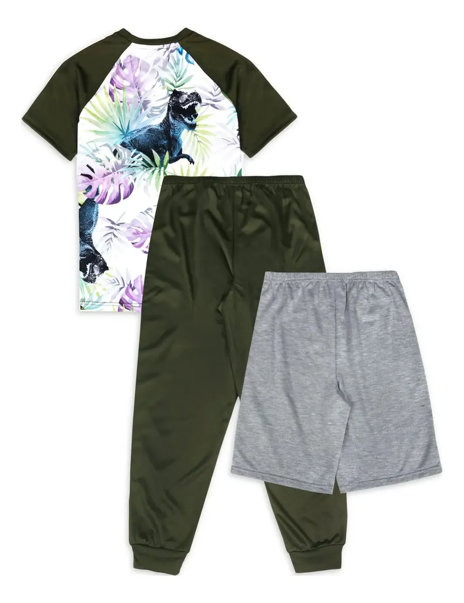 Conjunto De Pijama 3pcs Wonder Nation Para Niños de Dinosaurio - Imagen 4