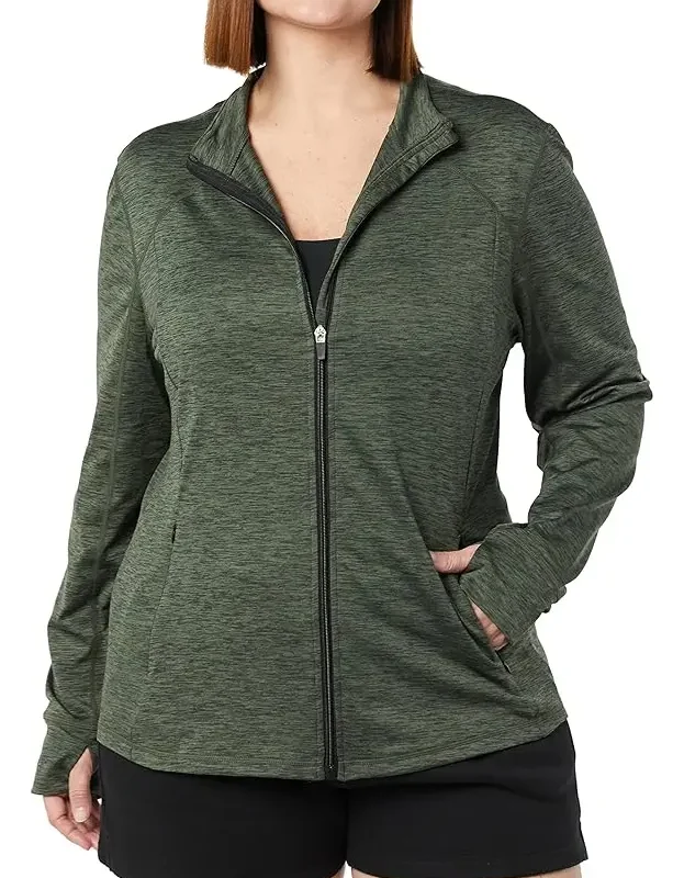 Chaqueta Con Cremallera Tejido Cepillado Para Mujer Amazon