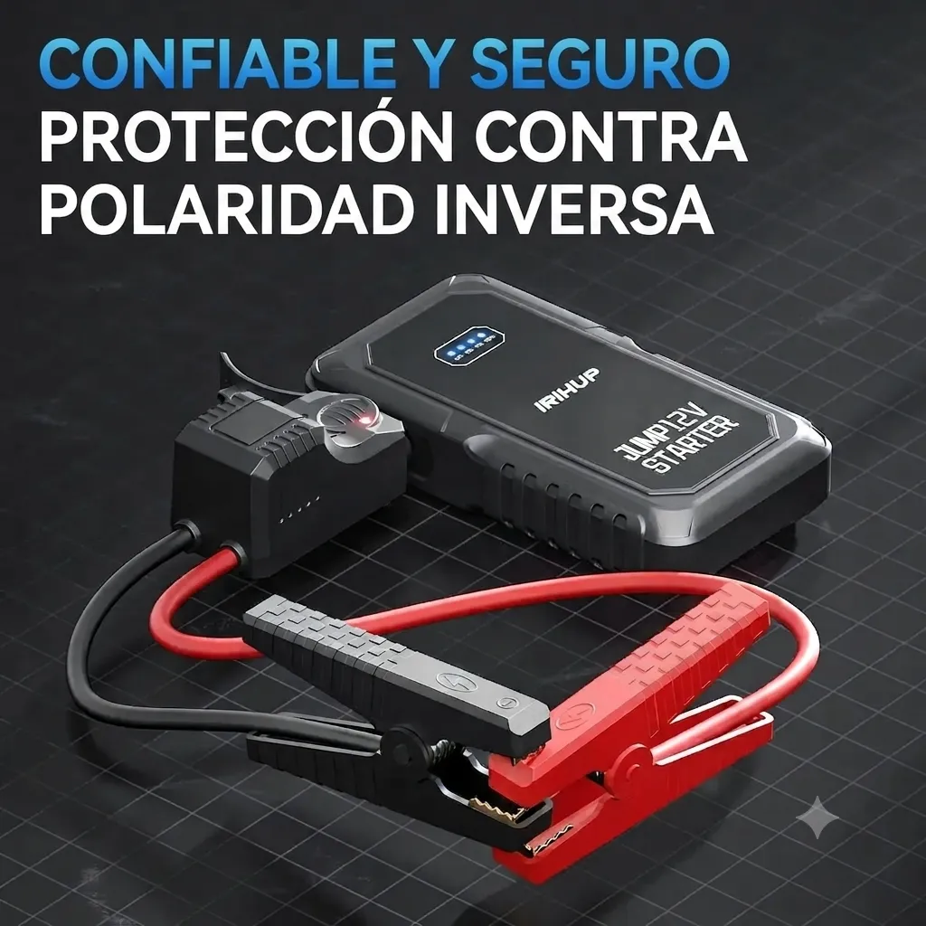 Arrancador De Batería De Automóvil 12V De 2000a Jump Starter - IRIHUP - Imagen 5