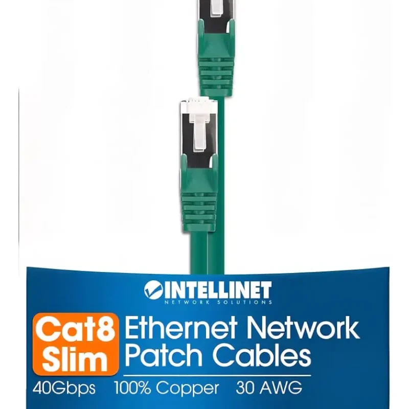 Cable De Conexión De Red Ethernet Intellinet Cat8 40gbps 5mt