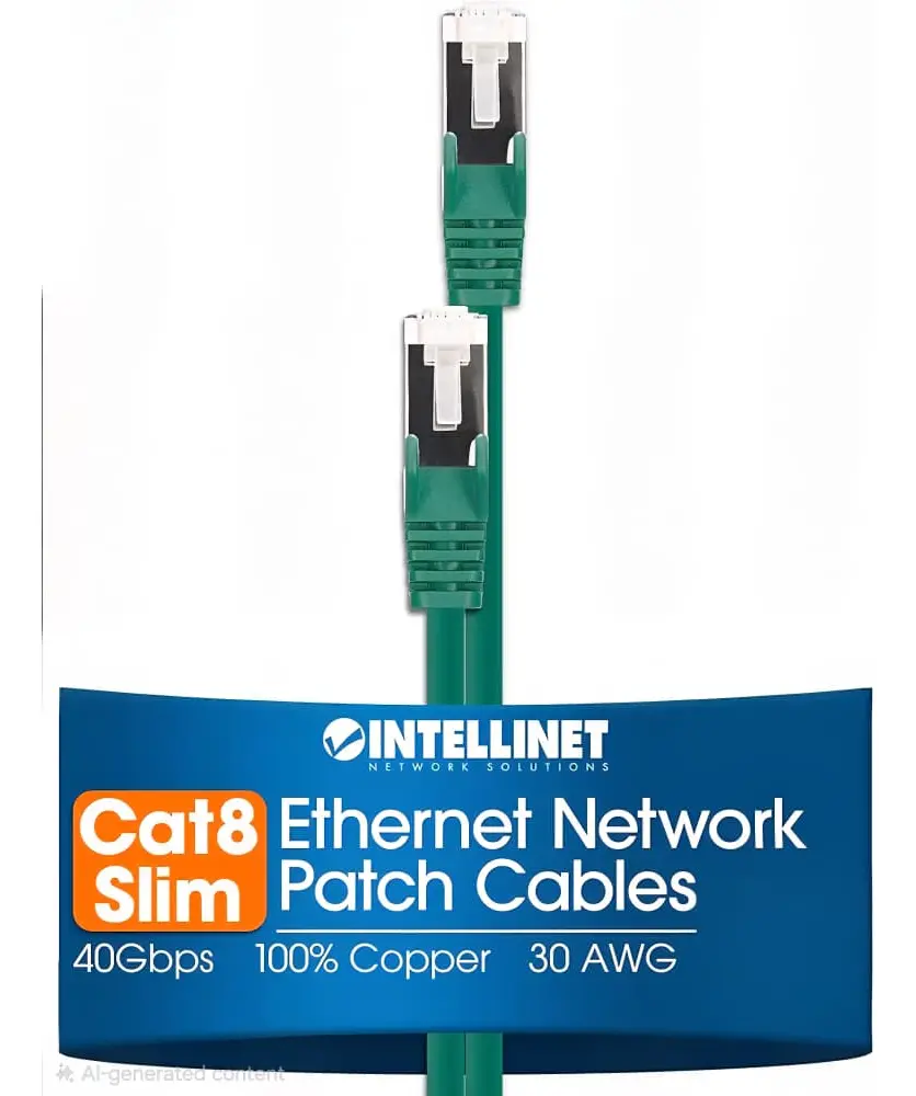 Cable De Conexión De Red Ethernet Intellinet Cat8 40gbps 5mt