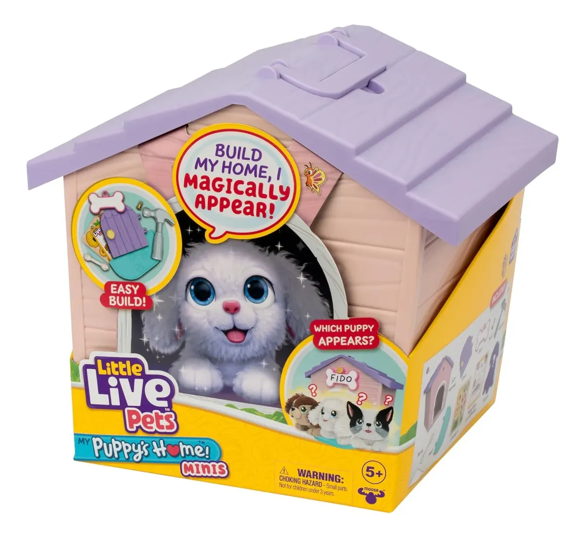 Casa De Muñecas Little Live Pets Original - Hogar Rosa Y Morado - Cachorro Al Azar - Imagen 8