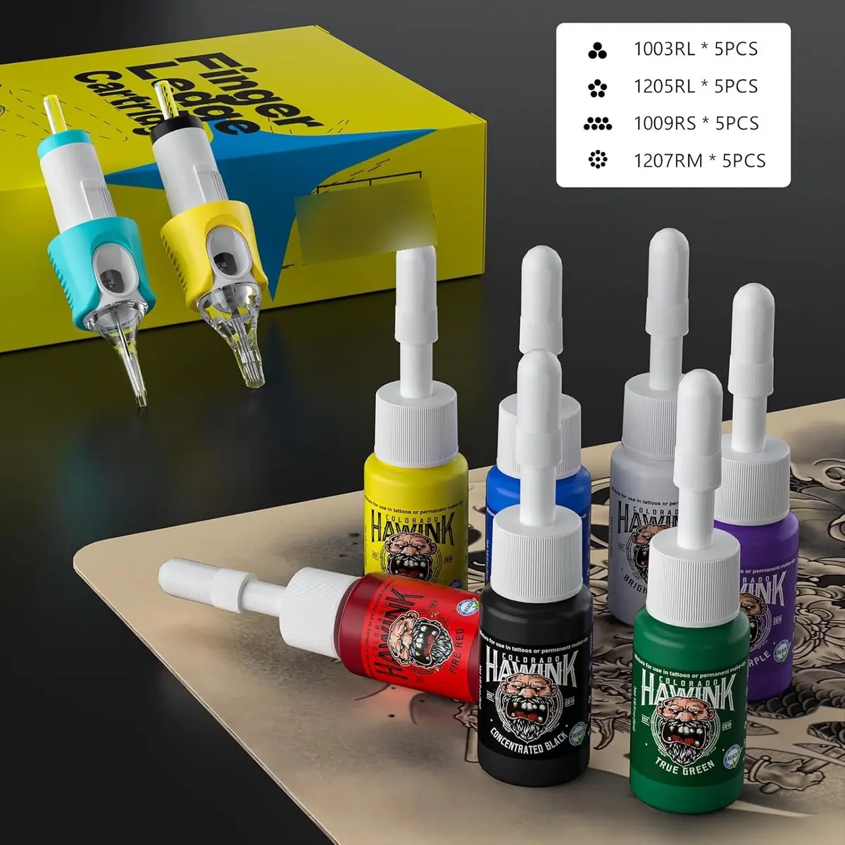 Kit De Pistola De Tatuaje Inalámbrica Pluma Con 2 Baterías - Imagen 5
