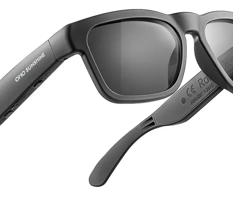Lentes Inteligentes De Sol Polarizados Altavoz Con Bluetooth - Negro