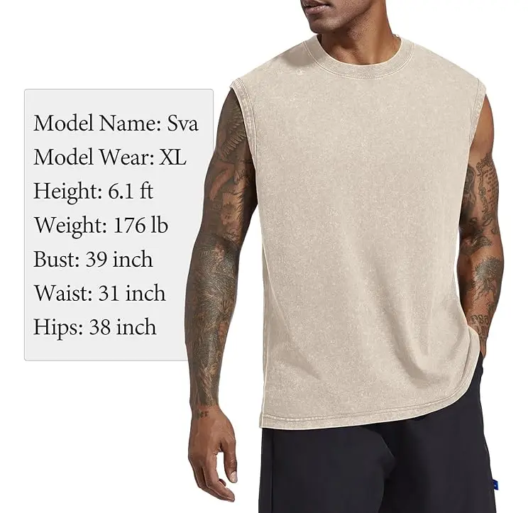 Franela Sin Mangas Para Hombre Para Entrenamiento Gym - Imagen 2