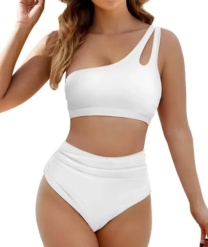 Traje De Baño Bikini Para Mujer Cintura Alta - Set 2 Piezas