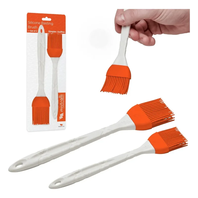 Kit De 2 Brochas De Silicona Para Cocina Repostería Silicón