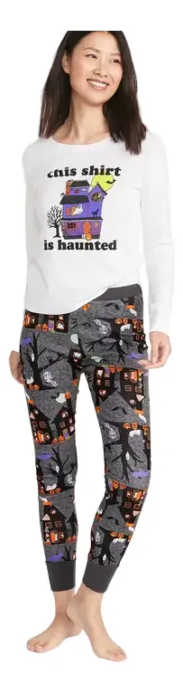 Conjunto De Pijama De Halloween Old Navy Original Para Mujer